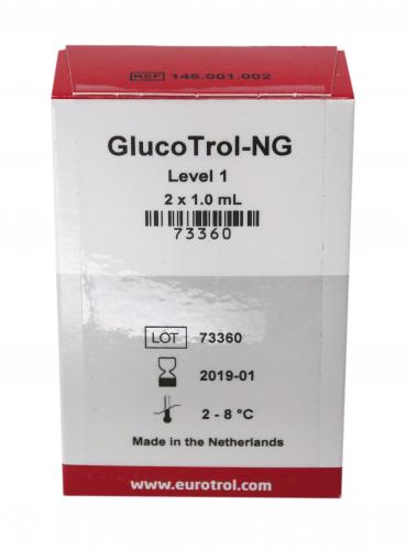 HEMOCUE GlucoTrol-NG Livello 1, 2 x 1 ml 