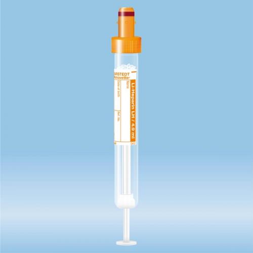 S-Monovette Eparina di litio LH 4,9 ml arancione 50 unità 