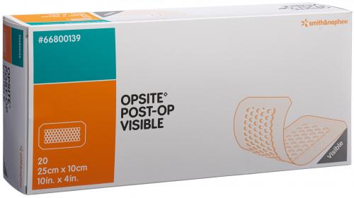 OPSITE POST OP Visible Fodera adesiva 25x10cm, confezione da 