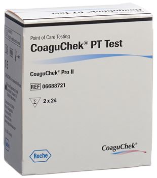 Test COAGUCHEK Pro II PT, 2 confezioni da 24 pezzi 