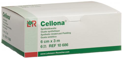 CELLONA ouate synthé 6cmx3m blanc rouleau 6 pce 