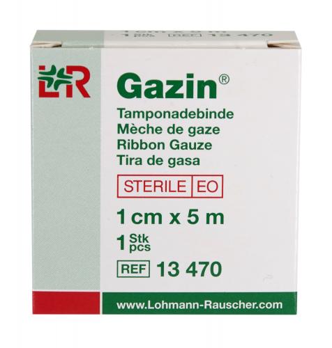 GAZIN Tamponadebinde 1cmx5m steril 