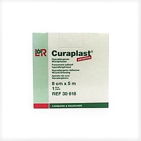 CURAPLAST pans adhésif 8cmx5m chair rouleau 