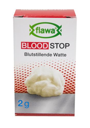 FLAWA Blutstillende Watte sterilisie neu Glas 2 g 