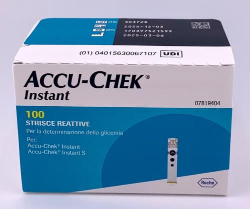 Strisce reattive ACCU CHEK INSTANT Ds 100 pezzi 