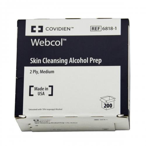 WEBCOL Alcol Swab 36x31mm sterilizzato 200 pz 