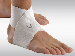 Fasciatura per caviglia TALE Cross Bandage 7.5cm bianco 