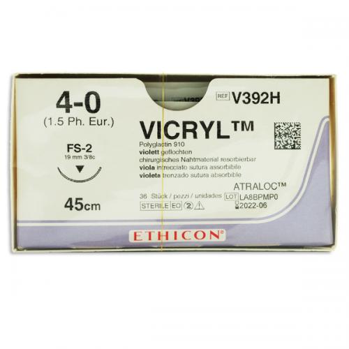 VICRYL 45cm violet 4-0 FS-2S 36 pce 