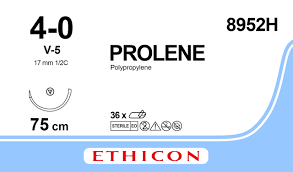 PROLENE 75cm blu 4-0 V-5 36 pezzi 