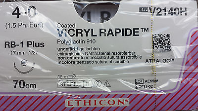 VICRYL RAPID 4-0 RB-1 70cm ungefärbt 36 Stk V2140H 