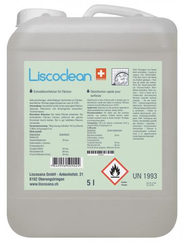Disinfettante per superfici LISCOCLEAN, tanica 5000 ml 