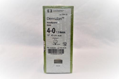 DERMALON 45cm bleu 4-0 C-1 36 pce 