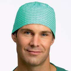 Cappuccio chirurgico Barrier Jack, colore verde, 150 pezzi 