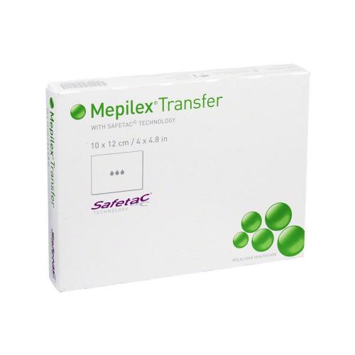 MEPILEX Transfer pans drainage 10x12cm silic 5 pce 
