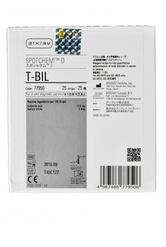 SPOTCHEM D Bilirubina Totale 25 test 77950 