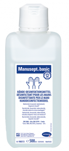 MANUSEPT BASIC Händedesinfektion Fl 500 ml 