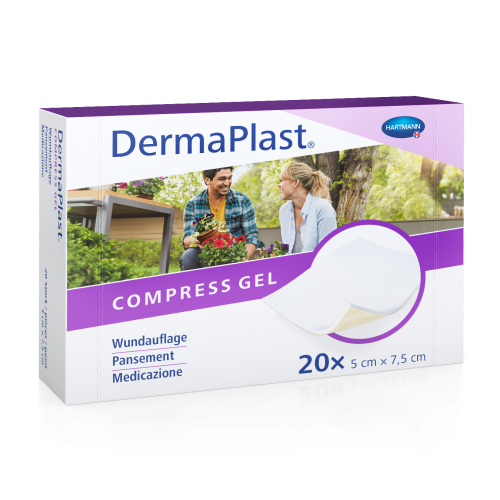 DERMAPLAST Compress Gel 5x7.5cm 20 Stk 