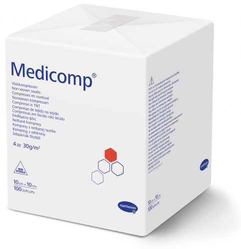 Compressa MEDICOMP 4 strati S30 10x10 cm, non sterile, 100 p 