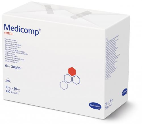 MEDICOMP Extra 6 plis S30 10x20cm non st 100 pce 