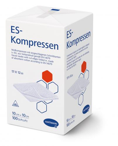 ES-compresses 12 fois 10x10cm nouveau 100 pcs. 