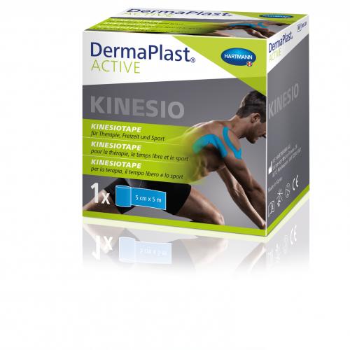 DERMAPLAST Active Kinesiotape 5cmx5m bleu (nouv) 