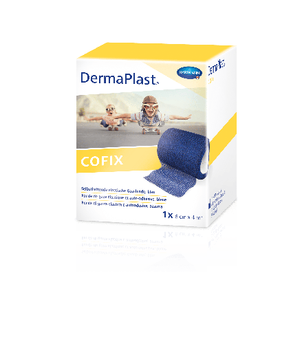 DERMAPLAST CoFix 6cmx4m blau 