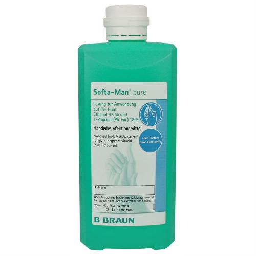 SOFTAMAN PURE Händedesinf Ovalfla 1000 ml 