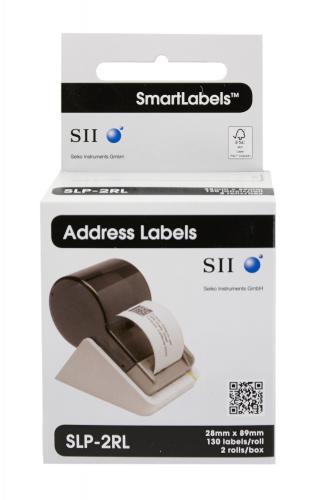 Étiquettes SMART SLP-2RL 28x89mm, 2x130 pièces 
