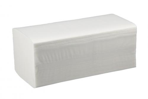 Asciugamani a V piegati, 2 strati, bianchi, 24x21,5 cm, 3990 