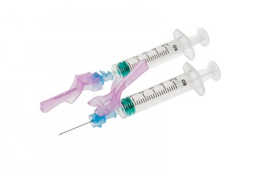 BD Vacutainer Eclipse cannula di sicurezza 23G blu 100 pezz 