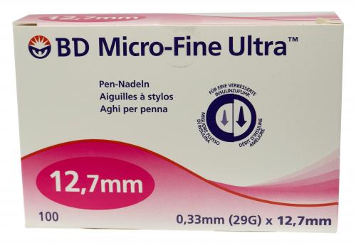 BD Micro-Fine Ultra aiguilles p. stylo 29G 0,33×12,7mm 100pc 