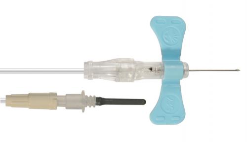 BD Vacutainer Push Botton m.Luer 23G 178mm hellblau 50 Stück 