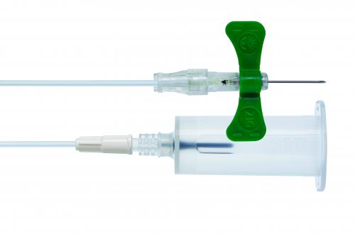 BD Vacutainer Push Botton con supporto 21G 300mm verde 20 pe 