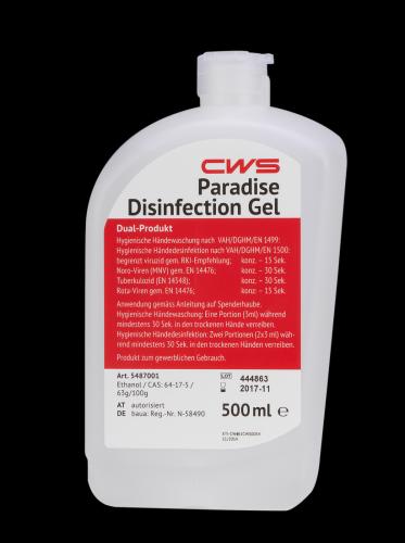 Desinfektionsgel Paradise CWS 12x500ml 