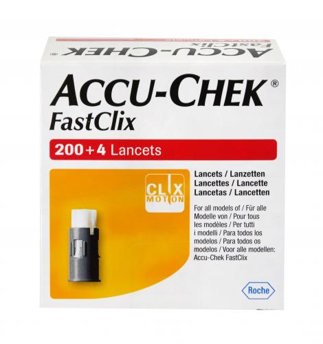 ACCU-CHECK Fast Clix 200+4 Lanzetten 