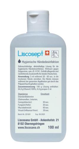 LISCOSEPT Händedesinfektion Klappverschluss 100 ml 