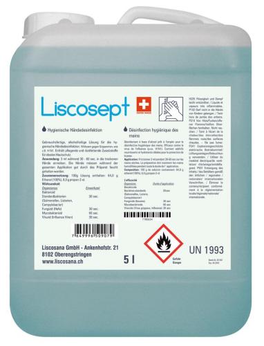 LISCOSEPT désinfectant mains bidon 5000 ml 