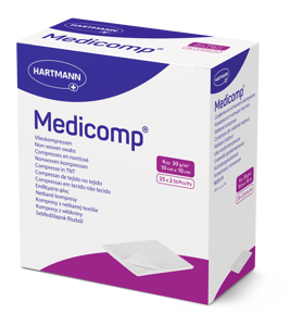 Medicom 4-fach Vliesskompressen 10x10cm 50 Stk.

 