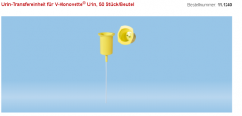 Urin-Transfereinheit V-Monovette, 50 Stk. 