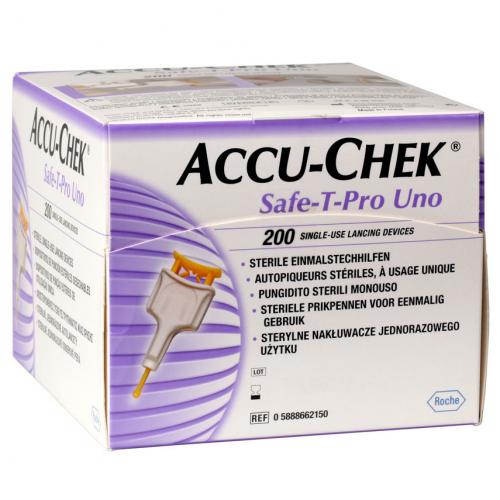 ACCU CHEK Safe-T Pro Uno Einmalstechhilfe 200Stk 