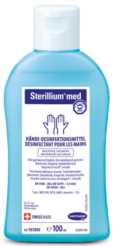 STERILLIUM MED désinfection des mains liq 100ml 
