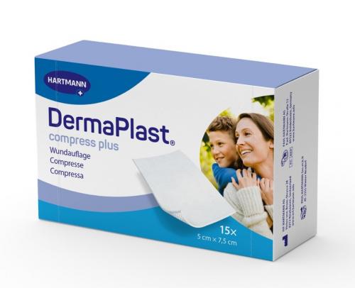 DERMAPLAST Compress Plus 5x7.5 cm, pezzi 15 