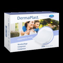 DERMAPLAST Compress Plus 7.5x10cm 25 Stk 