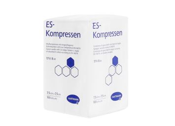 IVF compr pliées T17 10x10cm 12couche (nv) 100 pce 