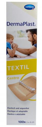 DERMAPLAST TEXTIL Centro 3 cm x 4 cm, colore pelle, 100 pezz 