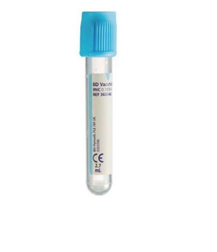 BD Vacutainer Citrat 2.7ml hellblau 100 Stück 