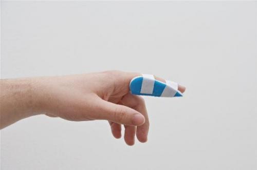 Chrisofix Fingerschiene DIP + PIP blau, Gr. L 
 