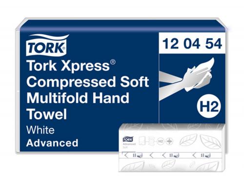 Handtuch Interfold Tork Adv. weiss 21.2x32cm, 2-lagig 2400St 