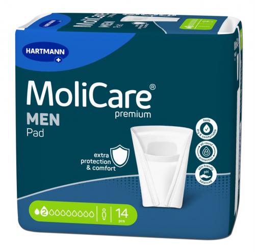 MoliCare MEN Pad 2 Protections pour incontinence 14pcs 