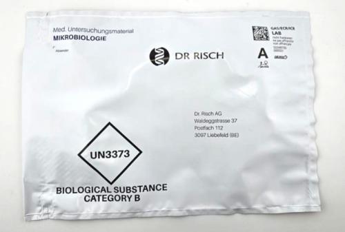 Versandtüten Mikrobiologie blau Liebefeld 25Stk. *NEU* 